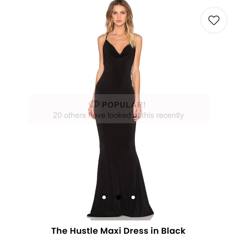 Black backless wedding guest dress